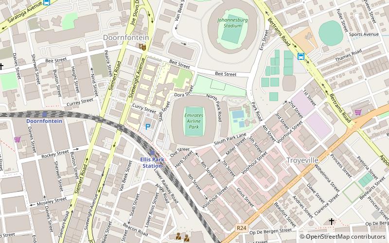 Ellis-Park-Stadion location map