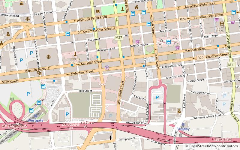 Standard Bank Gallery location map