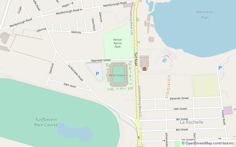 Rand Stadium location map