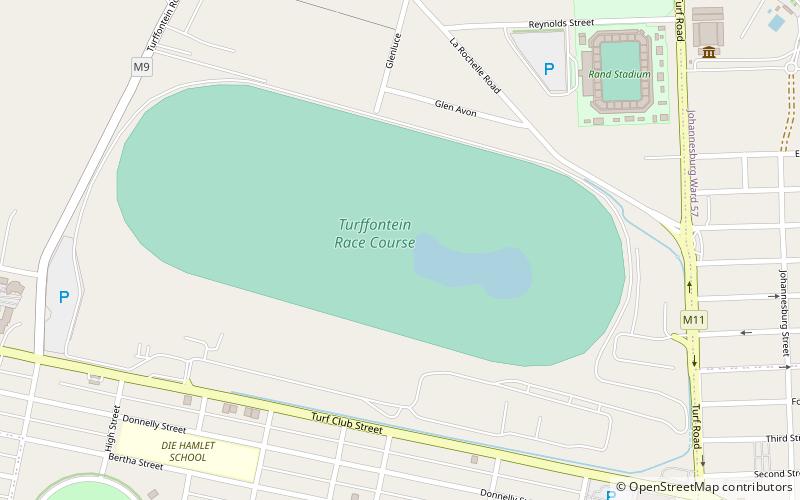Turffontein Racecourse location map