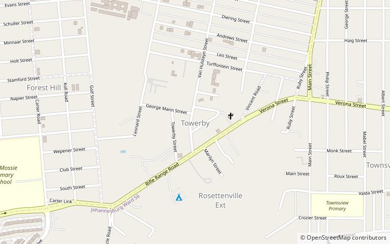 towerby johannesburg location map