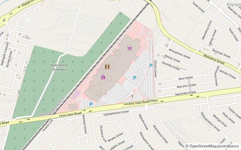 Maponya Mall location map