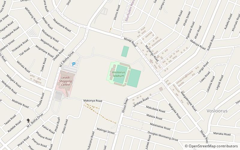 potgietersrus rugby stadium location map