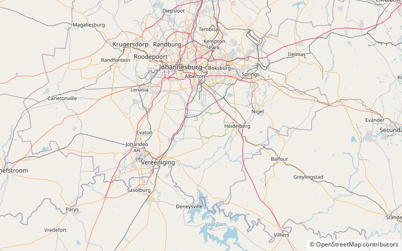 Kweneng' Ruins location map