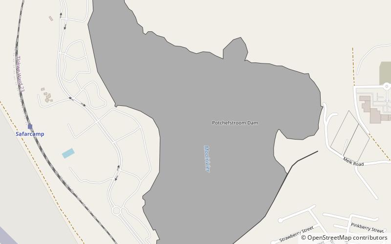 potchefstroom dam location map