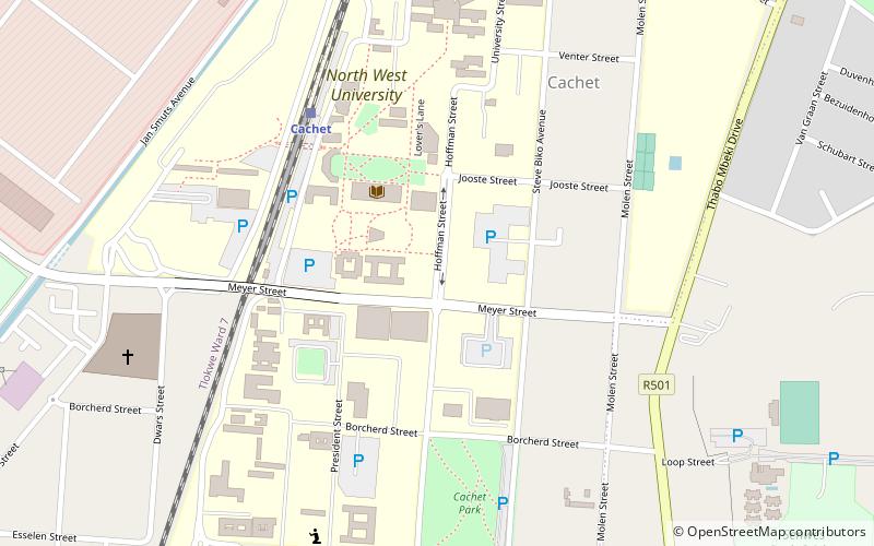 Potchefstroom Campus location map