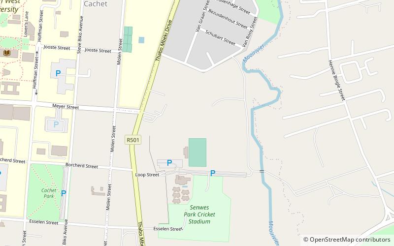 Absa Puk Oval location map