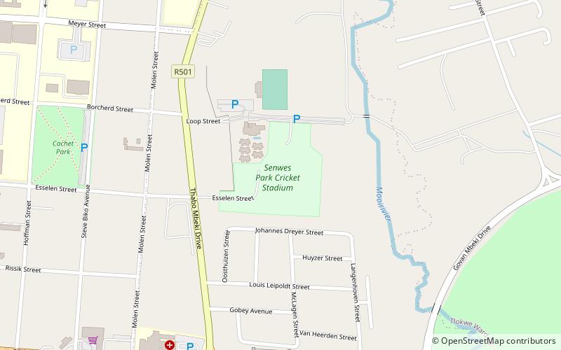 senwes park potchefstroom location map