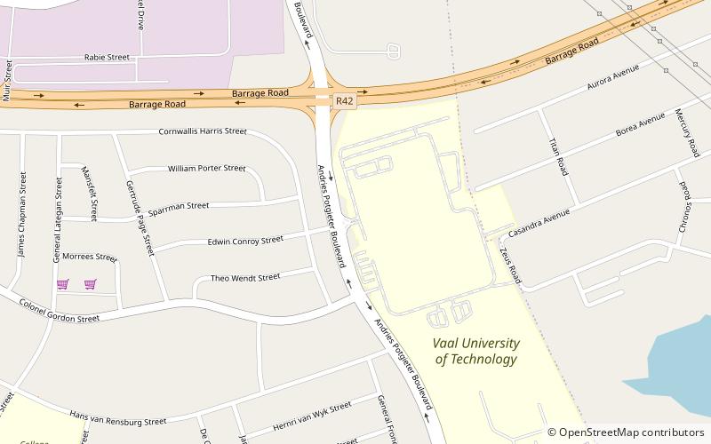 Université de technologie de Vaal location map