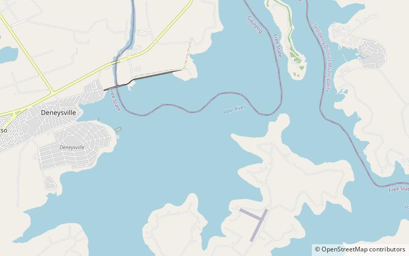 Vaal Dam location map