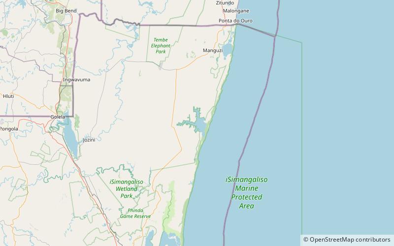 Sibaya-See location map