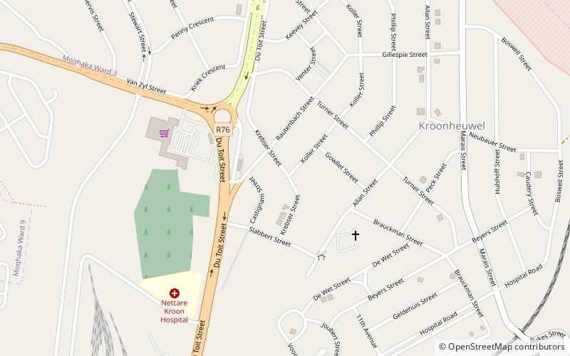 moqhaka kroonstad location map