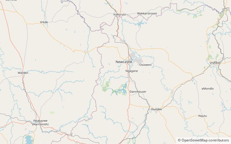 Ncandu Falls location map