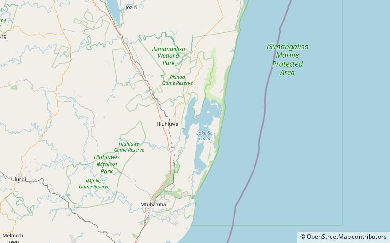 st lucia game reserve isimangaliso wetland park location map