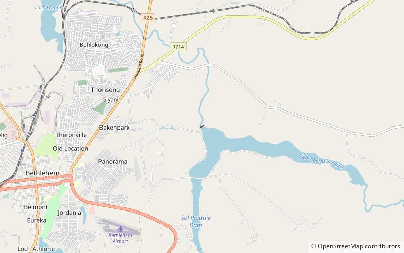 Sol Plaatje Dam location map