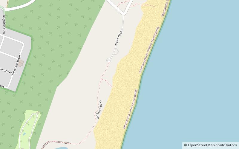 ingwe beach isimangaliso wetland park location map