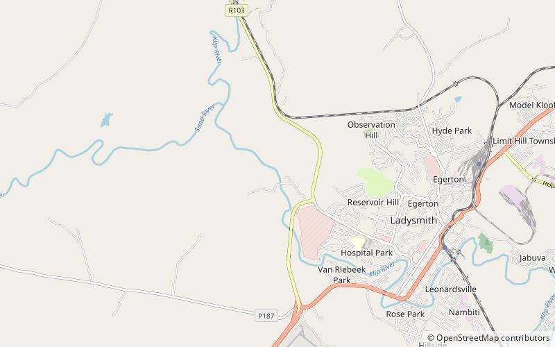 qedusizi dam ladysmith location map