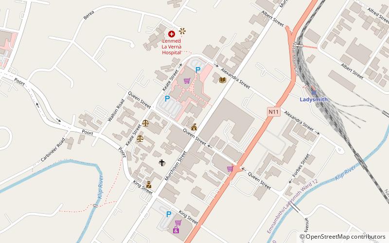Ladysmith Siege Museum location map