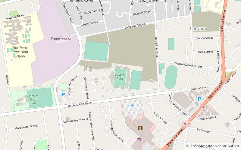 griqua park kimberley location map