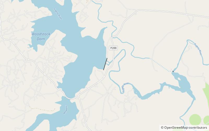 Woodstock Dam location map