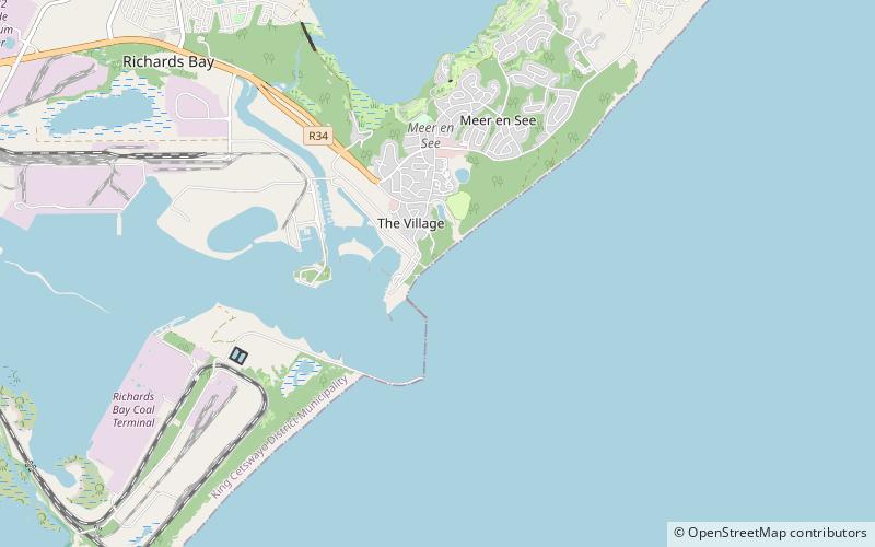umfolozi richards bay location map