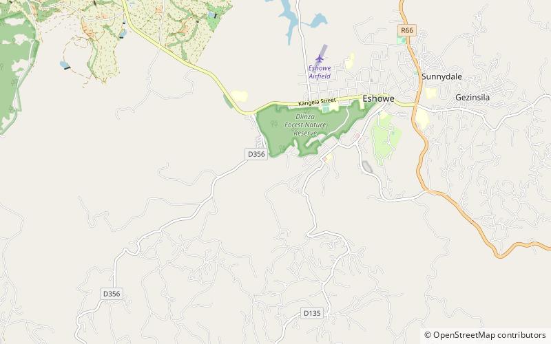 Dhlinza Forest location map