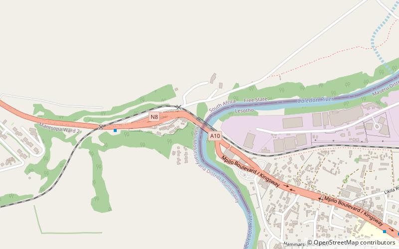 maseru bridge location map