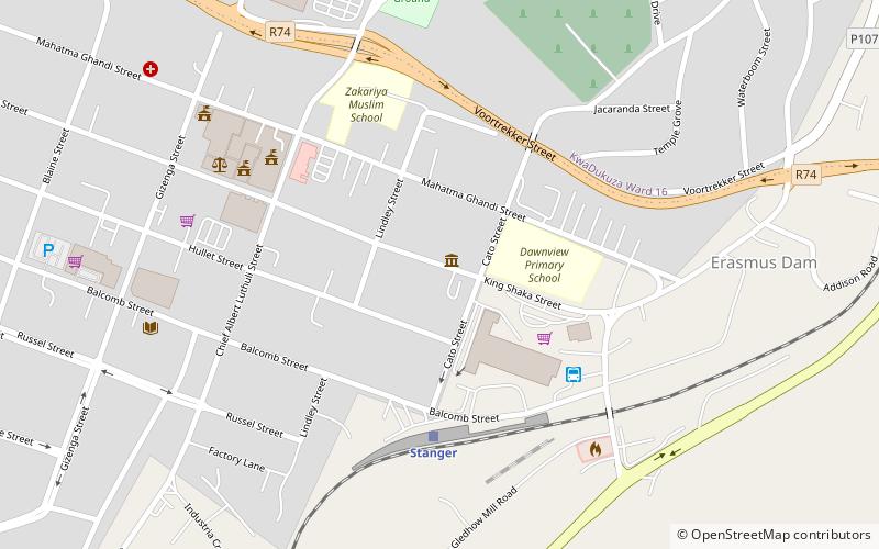 Shaka Memorial location map