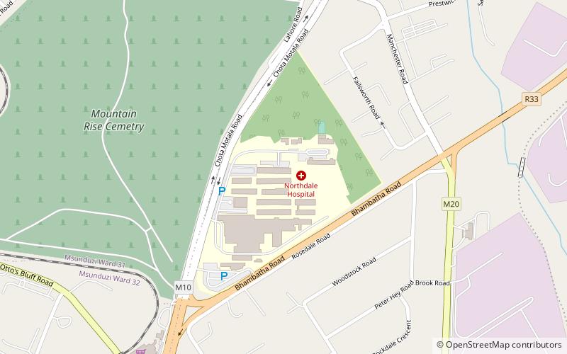 Northdale Hospital location map