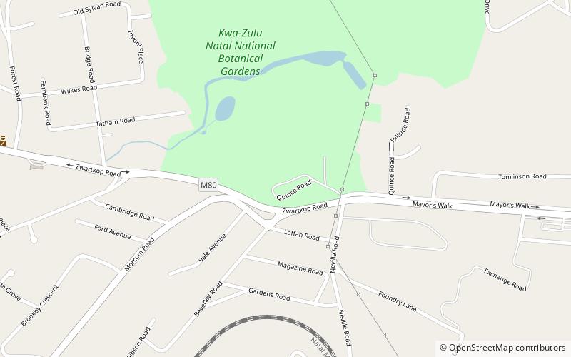 KwaZulu-Natal National Botanical Garden location map