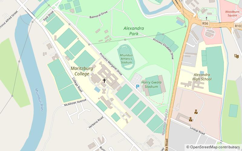 msunduzi pietermaritzburg location map