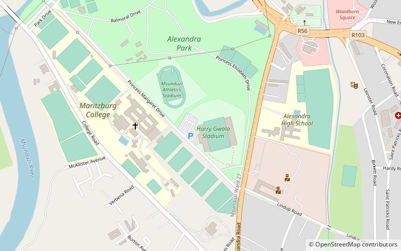 Harry Gwala Stadium location map