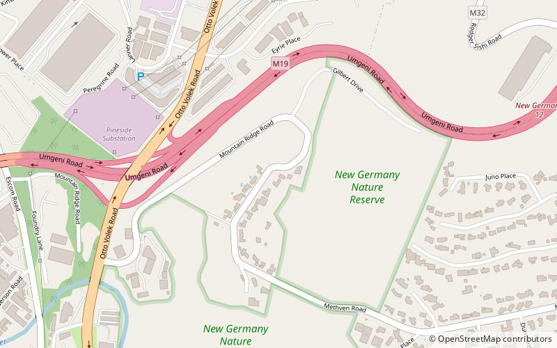 rezerwat przyrody new germany durban location map