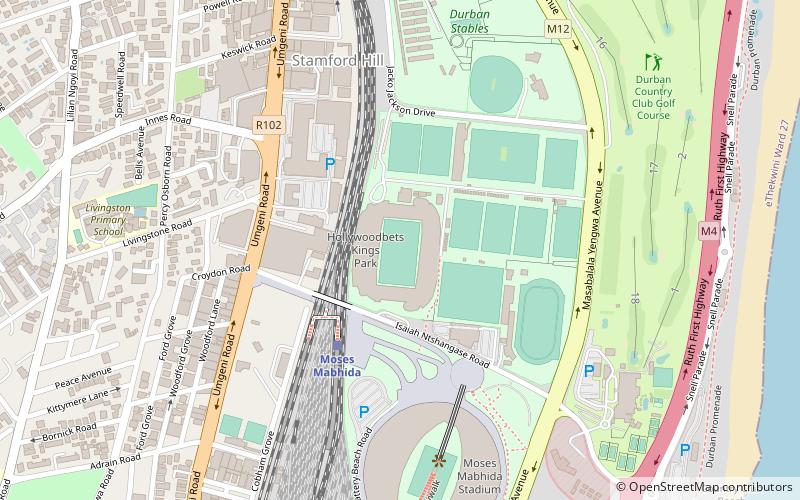 Estadio Kings Park location map