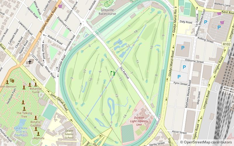 Greyville Racecourse location map