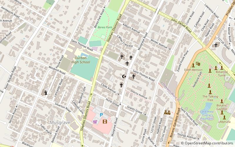 st thomas anglican church durban location map