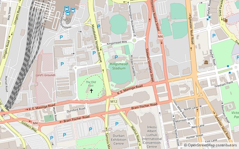 Kingsmead Cricket Ground location map