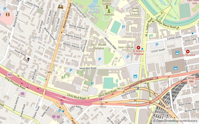 uniwersytet technologiczny durban location map