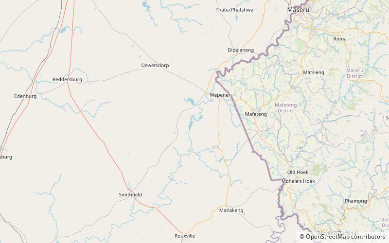 welbedacht dam rezerwat przyrody caledon location map
