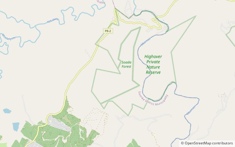 Bluff Nature Reserve location map