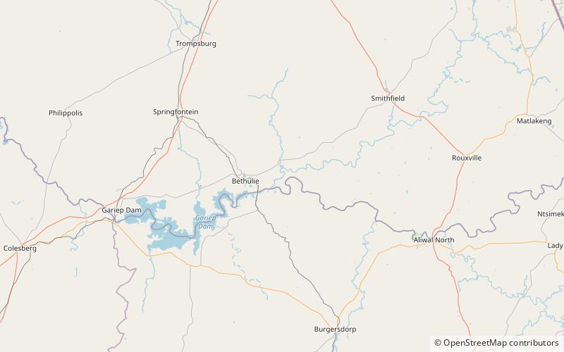 Rezerwat Przyrody Tussen-die-Riviere location map