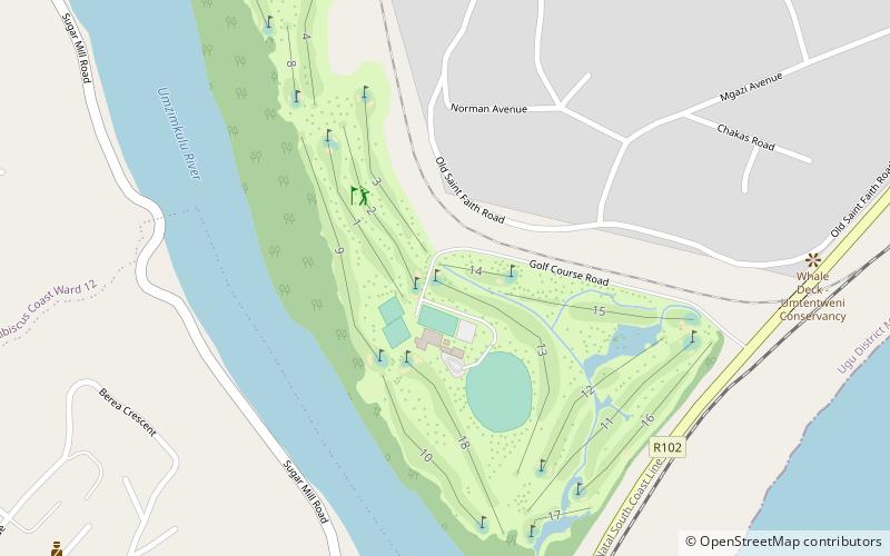 Port Shepstone Country Club location map