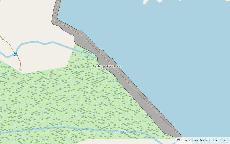 oudebaaskraal dam park narodowy tankwa karoo location map