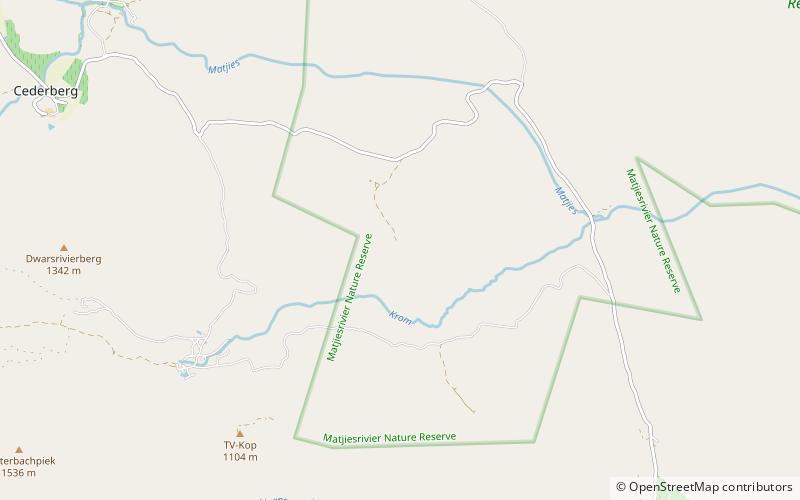 Cederberg location map