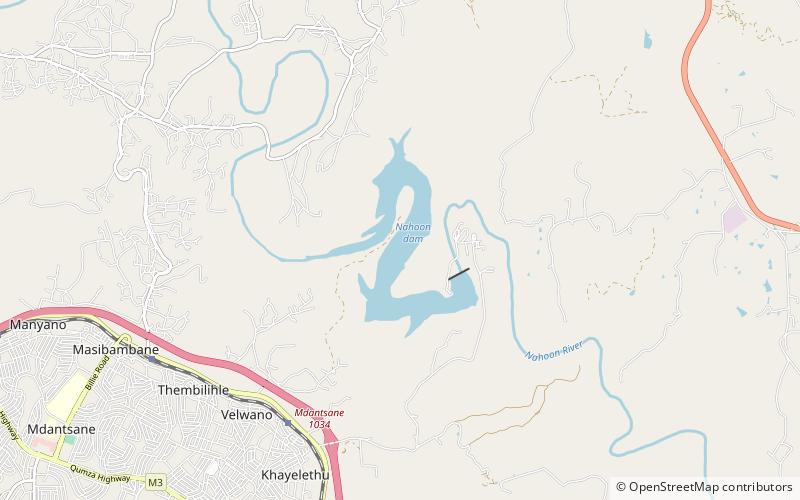 nahoon dam location map