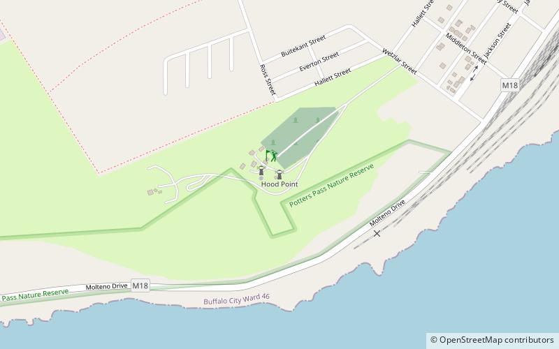 Hood Point Lighthouse location map
