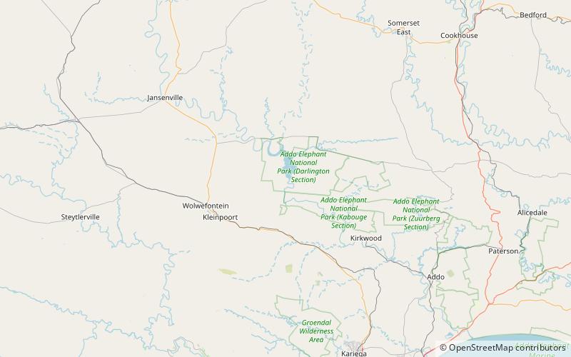 Darlington Dam location map
