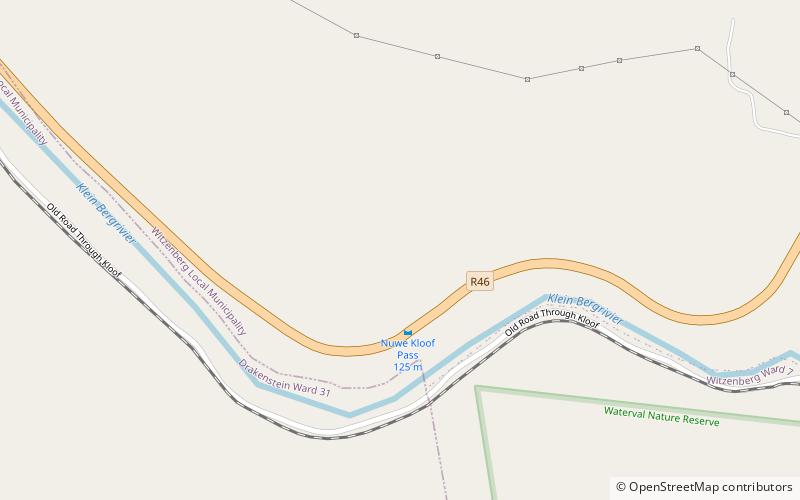 Roodezand Pass location map