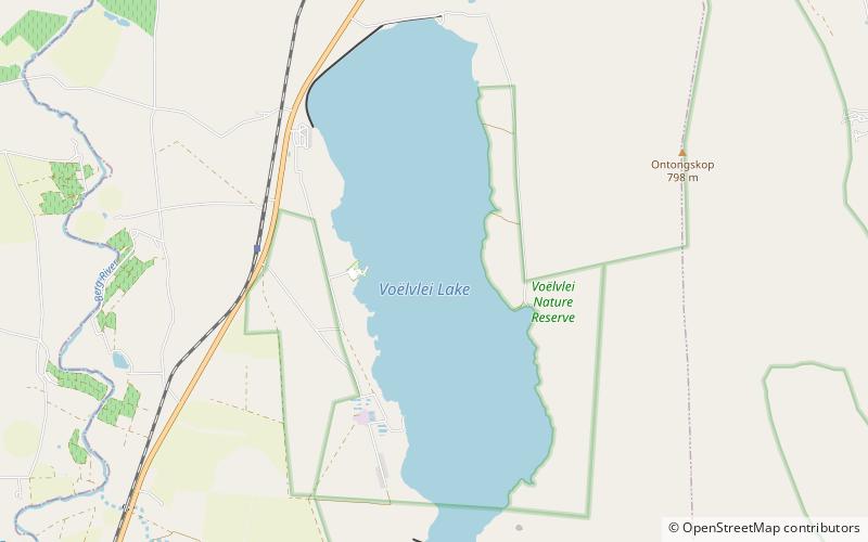 Voëlvlei Dam location map