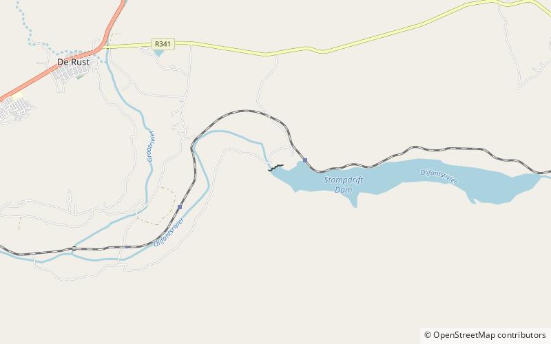 Stompdrift Dam location map